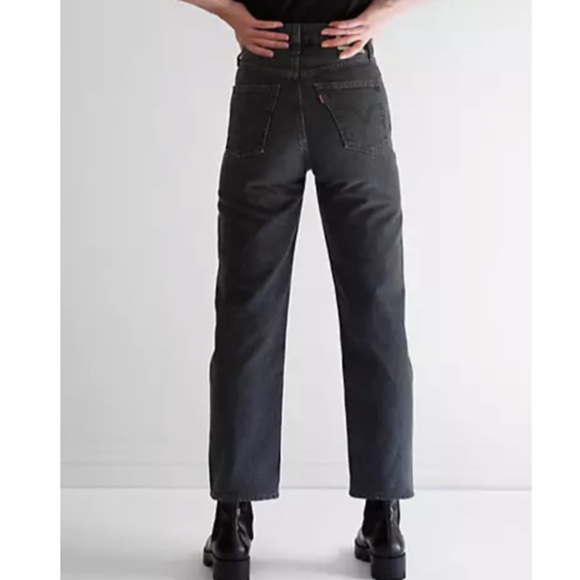 Levi's® Premium LEVI'S® WELLTHREAD® RIBCAGE STRAIGHT JEANS in Earth Stone Hemp - Picture 6 of 15